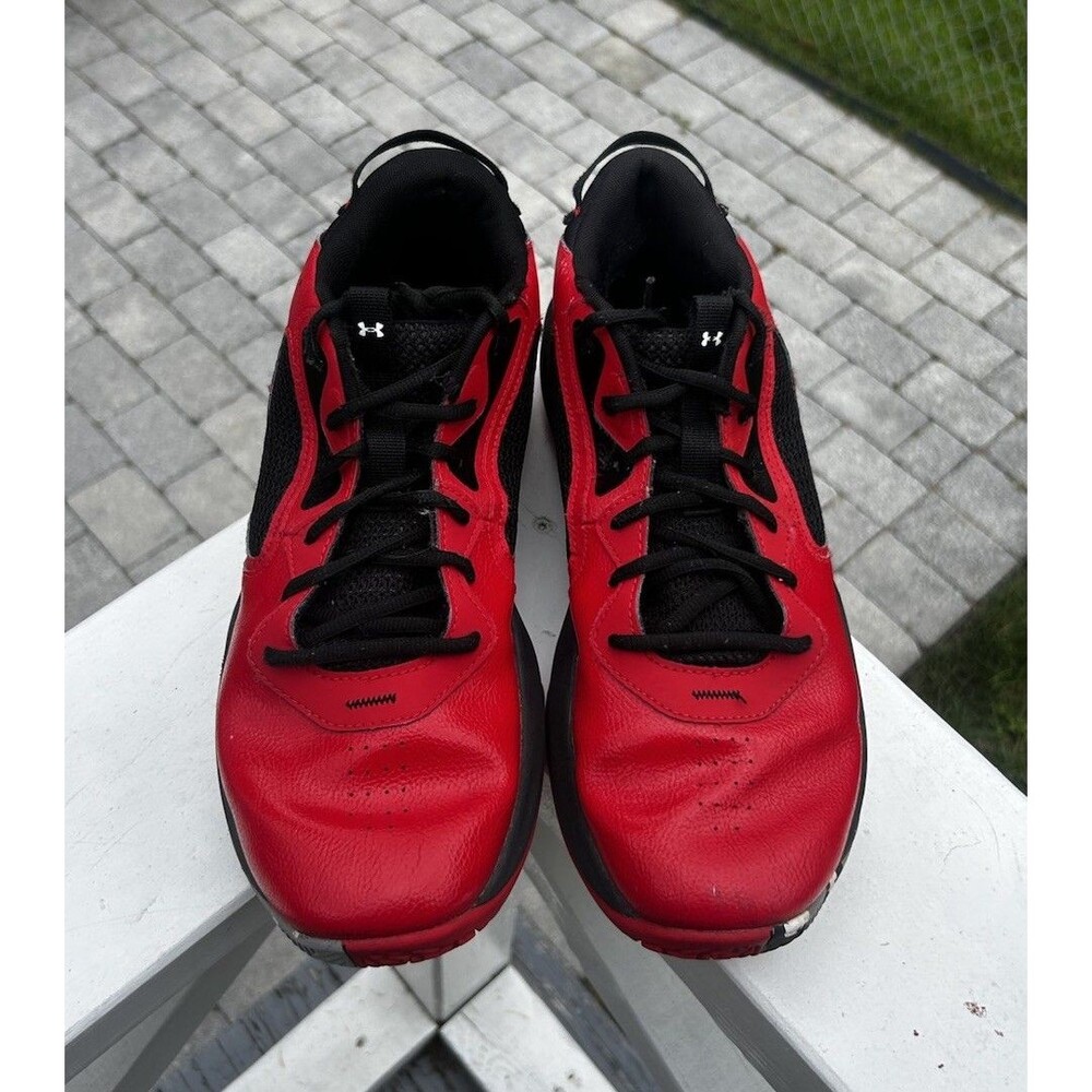 Under Armour Men’s Red Black Athletic Sneakers Size 13